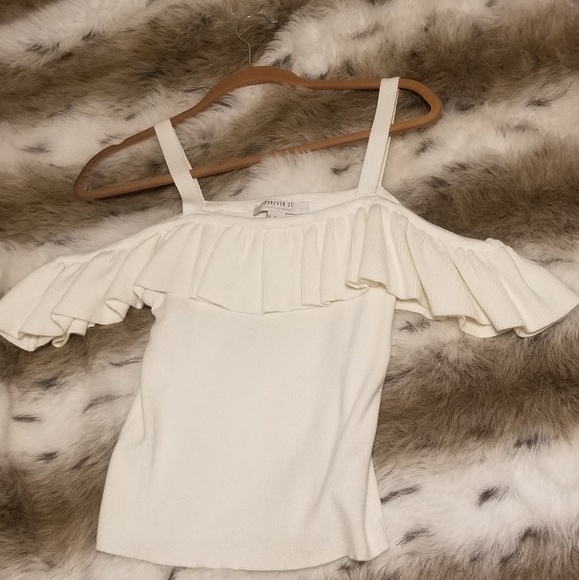 White off the shoulder top - Picture 1 of 5